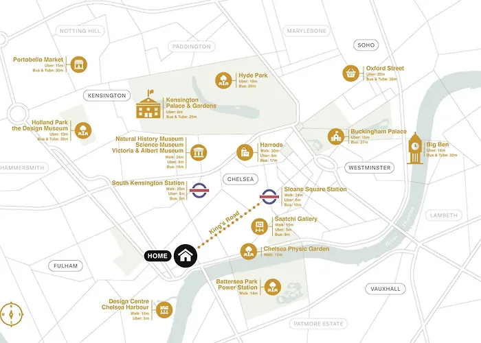 Kings Road Stylish Apartment In Chelsea