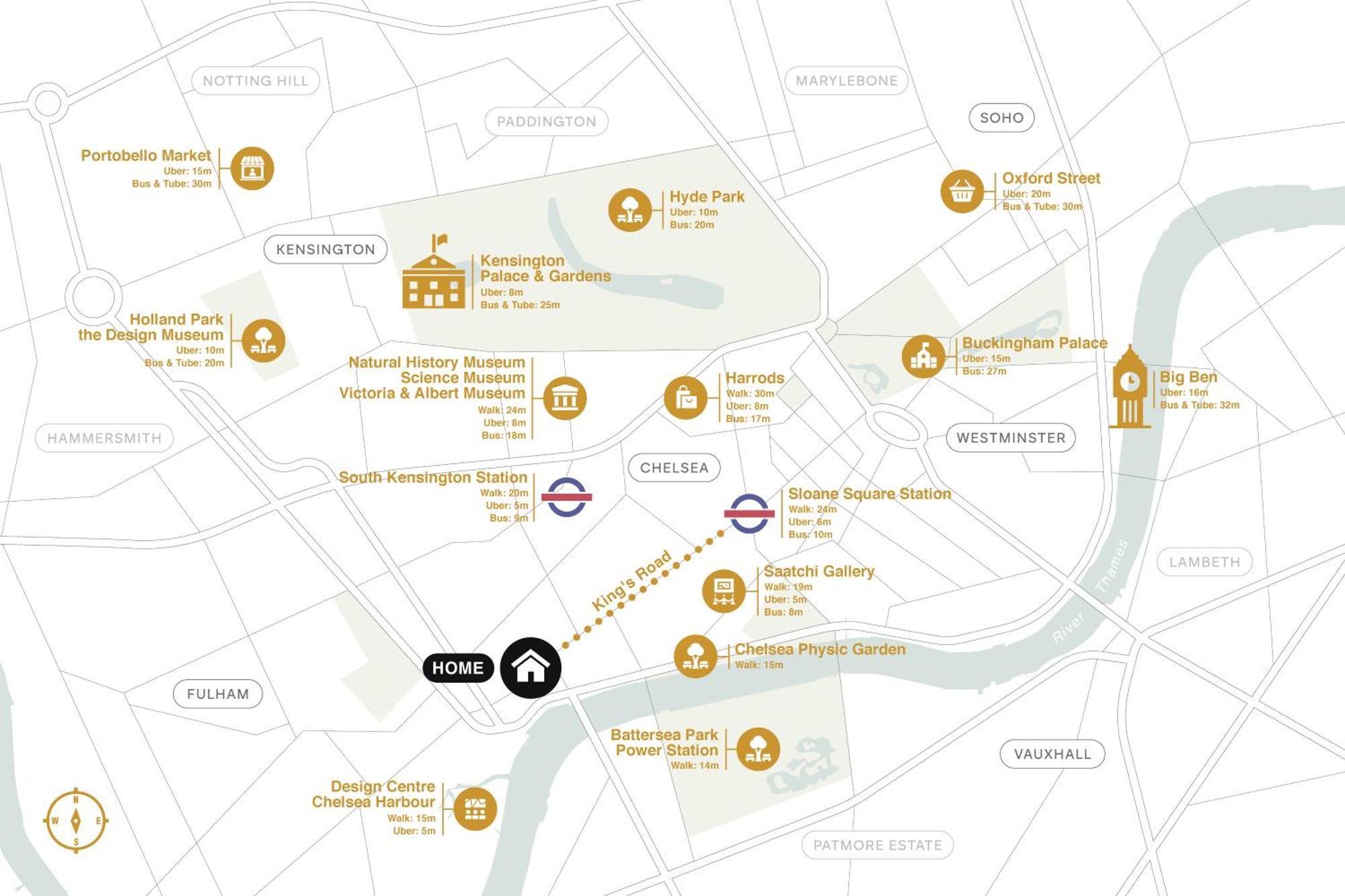 Apartment Kings Road Stylish In Chelsea